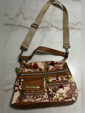 Lily Bloom Forest Friends Crossbody Bag Owl Fox Multicolor